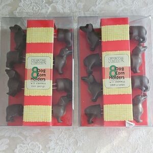 Daschund Charcoal Companion Dog Corn Holders